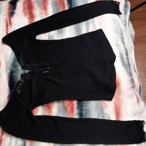 Free People Lace Detail Top